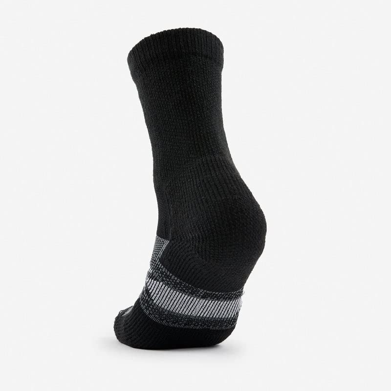 Thorlos Unisex Adult's 12 Hour Shift Thick Padded Crew Work Socks, Black/Grey Large - Image 5